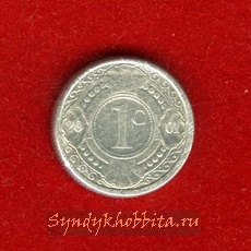 1 цент 2001 год Нидерландские Антильские Острова